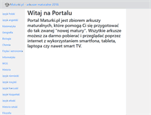 Tablet Screenshot of maturki.pl